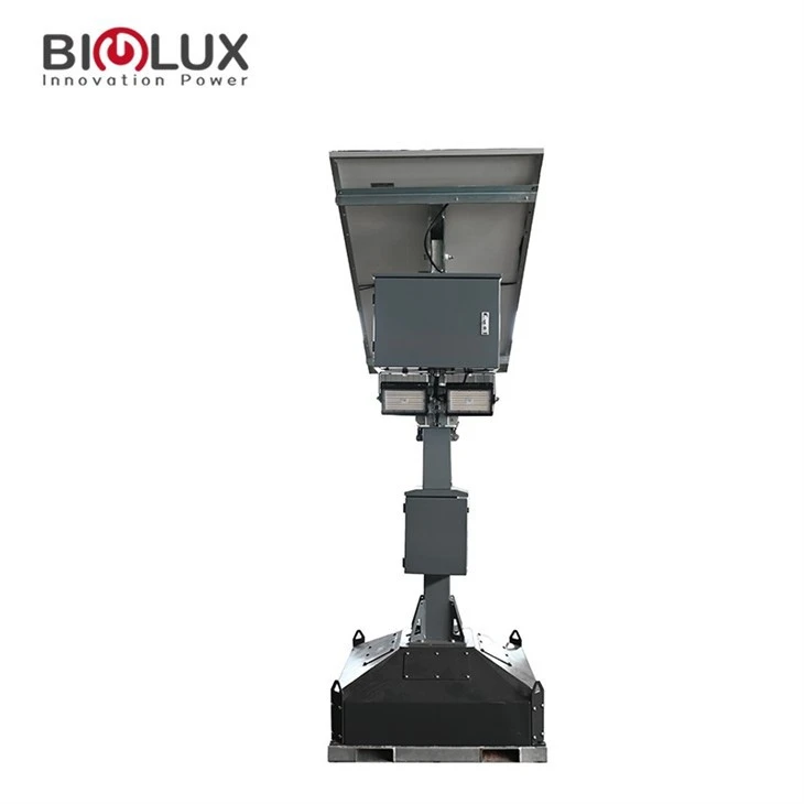 Portable Mobile Solar Light Tower For Mining Operat
