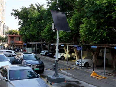 L'applicazione della torre CCTV HiGUARD nel parcheggio